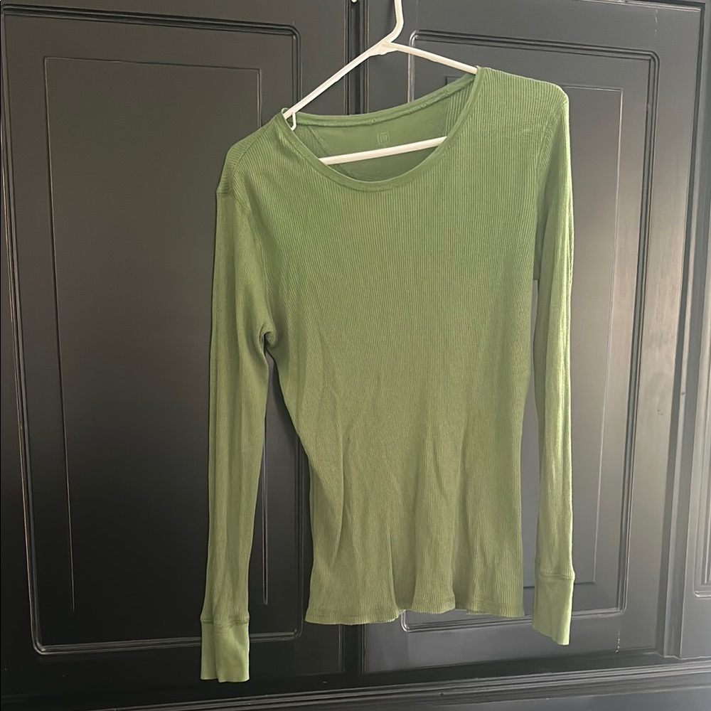 Green Long Sleeve Top